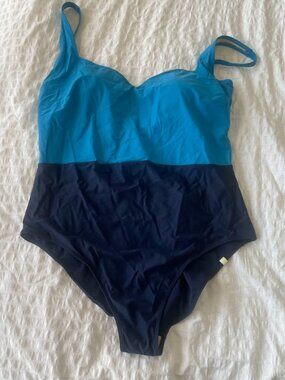 Summersalt Seascape Sweetheart One Piece Bathingsuit Size 22 Blue